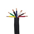 Remington Industries 7 Conductor Trailer Cable, 10-12-14 AWG GPT, Color Coded PVC Wires with PVC Jacket, 100' Length TRC0007CBP-0-100